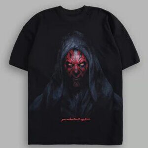 Dark Sith Lord Graphic T-Shirt - Double Sided Classic Black Streetwear T-Shirt